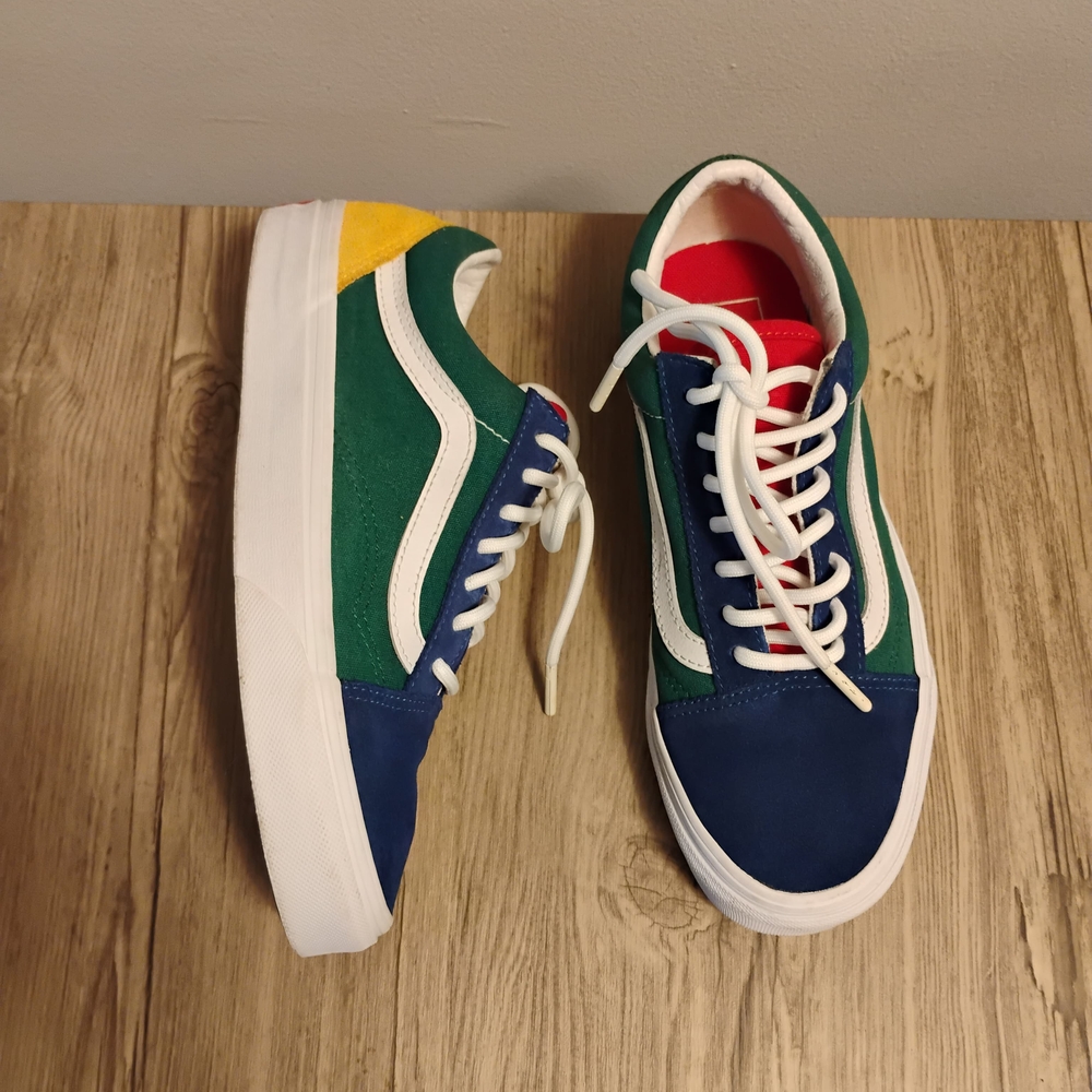 VANS Multicolor Sneakers - Green, Blue, Yellow, Red, Unisex Men5.5, Women 7